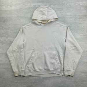 Vintage Y2K Nike Sweatshirt Size Large White Hoodie Sports Logo Small Swoosh